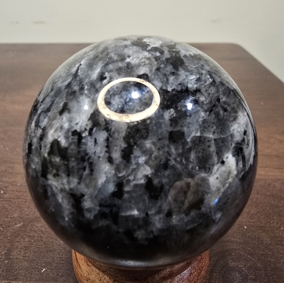 Larvikite Crystal Sphere 52mm - Picture 7 of 17